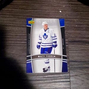 Mats Sundin Trilogy Upper Deck card